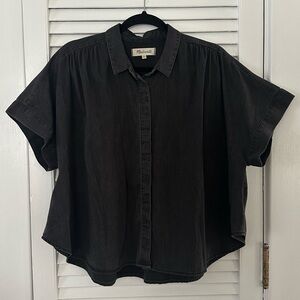 Madewell Cropped Button Up Shirt